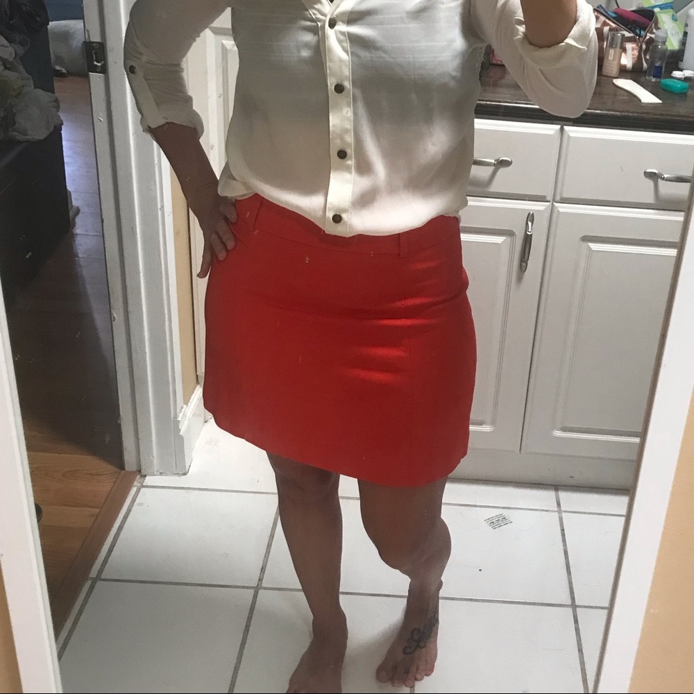 Express red skirt